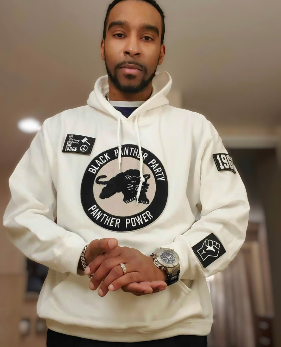Worthy White Panther Power Hoodie – SnatchOffs