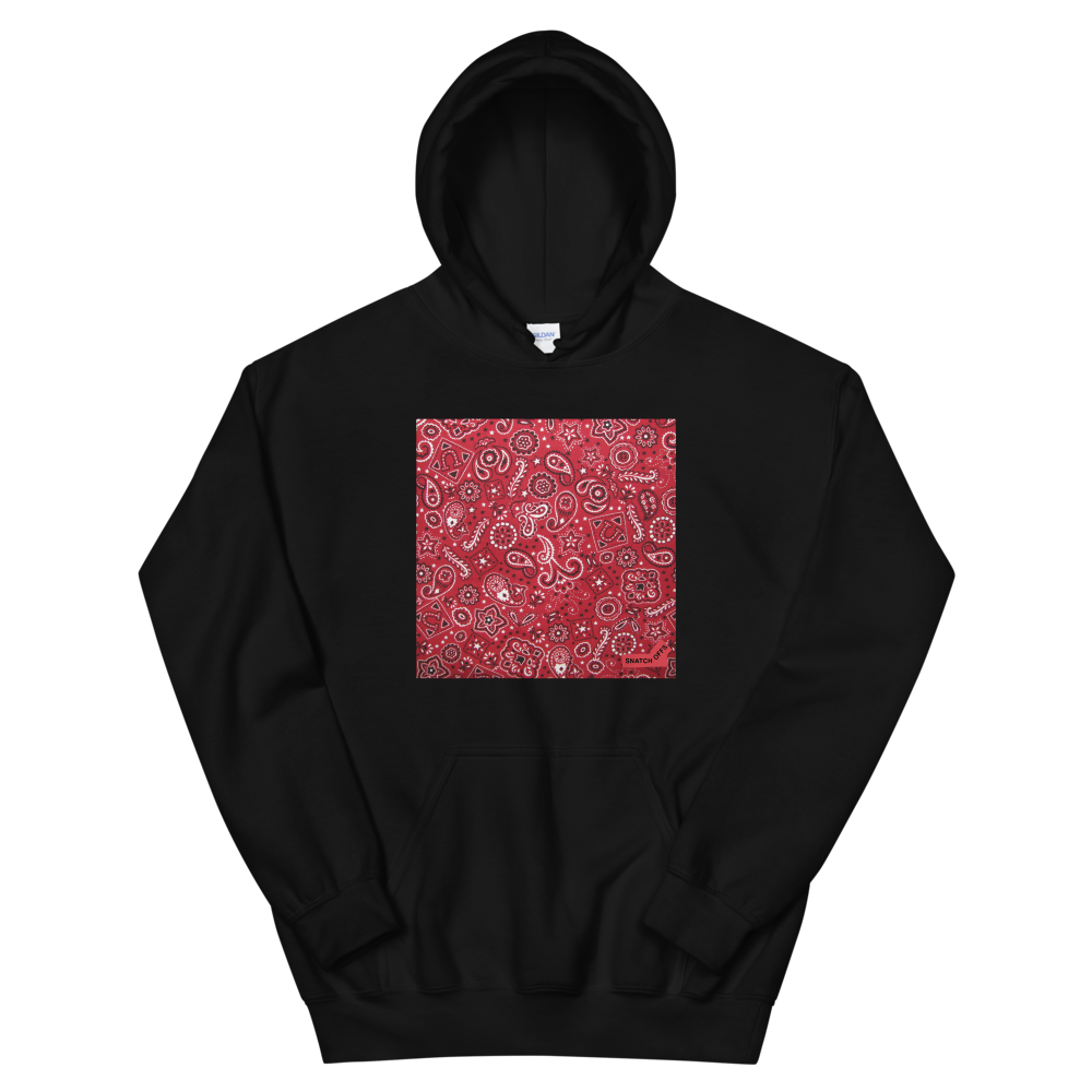 Red Bandana Accent Hoodie