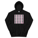 Pink Argyle Accent Hoodie