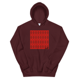 Red Argyle Accent Hoodie