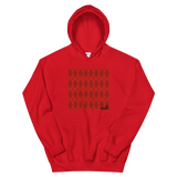 Red Argyle Accent Hoodie