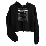 Nutrition Facts Crop Hoodie