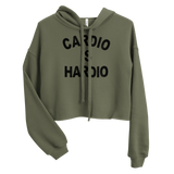 Cardio is Hardio Crop Hoodie