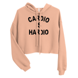 Cardio is Hardio Crop Hoodie