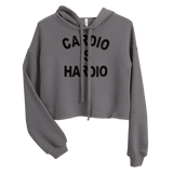 Cardio is Hardio Crop Hoodie