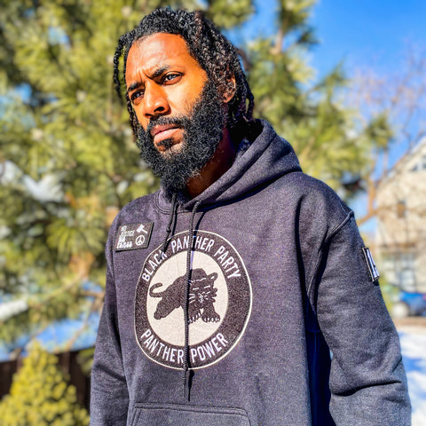 Grit Grey Panther Power Hoodie