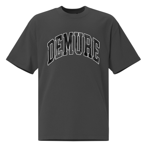 Demure Logo - Oversized Faded T-Shirt