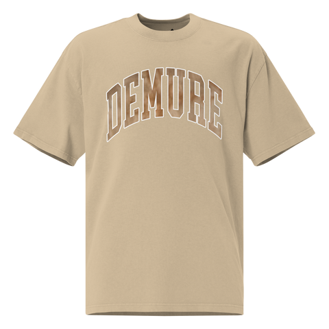 Demure Logo - Oversized Faded T-Shirt