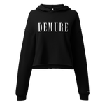 Demure Core Logo - Crop Hoodie