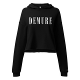 Demure Core Logo - Crop Hoodie