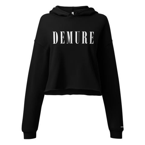 Demure Core Logo - Crop Hoodie