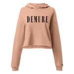 Demure Core Logo - Crop Hoodie