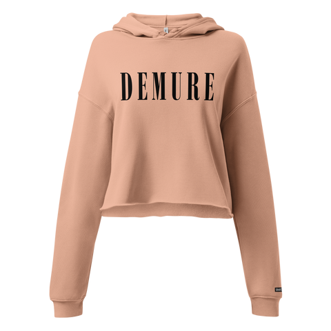 Demure Core Logo - Crop Hoodie