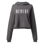 Demure Core Logo - Crop Hoodie