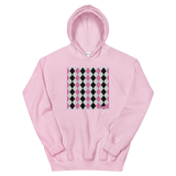 Pink Argyle Accent Hoodie