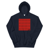 Red Argyle Accent Hoodie