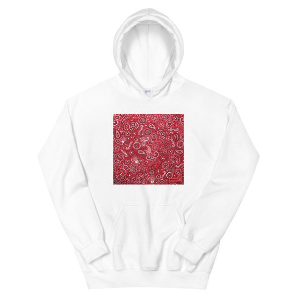 Red discount bandana hoodie