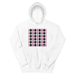 Pink Argyle Accent Hoodie